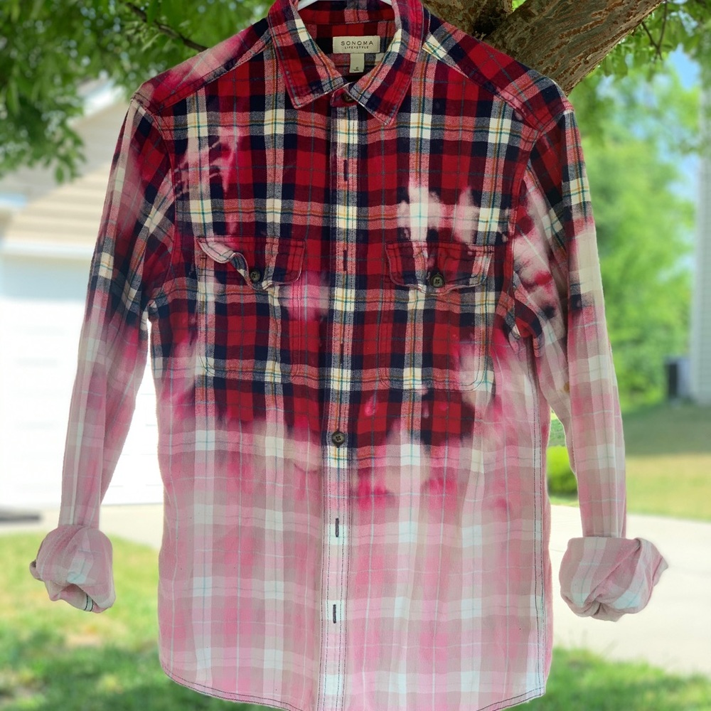 Bleach Dipped Flannel